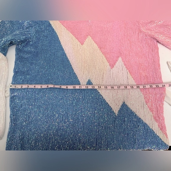 Retrofete Grace Sequin Colorblock Dress - Picture 13 of 16